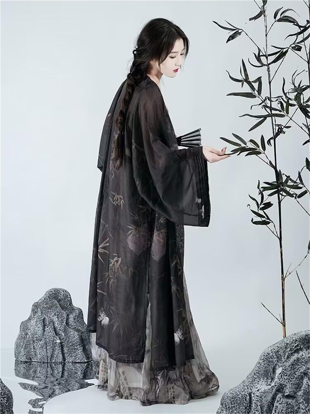 4XL Hanfu Sukienka Kobiety Piosenka Dynasty Nowoczesny Styl Oversized Cosplay Kostium Lato Czarny Hanfu Zestawy