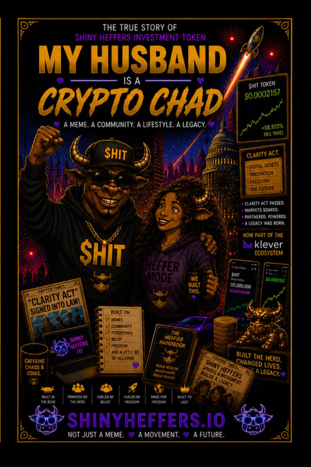 My Husband Is a Shiny Heffers Crypto Chad: A Decade of Bull Runs, Bear Markets, and Bad Financial Decisions