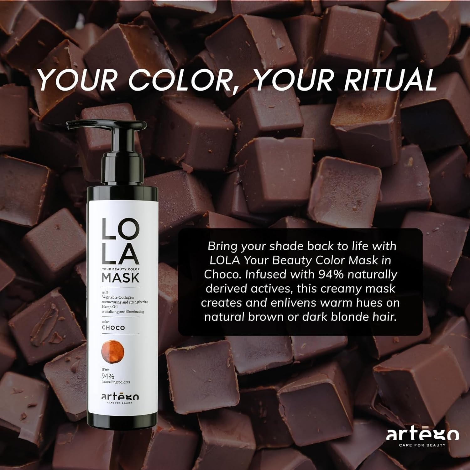 Artègo LOLA Your Beauty Color Mask (6.8 fl oz) (Choco) - Image 2