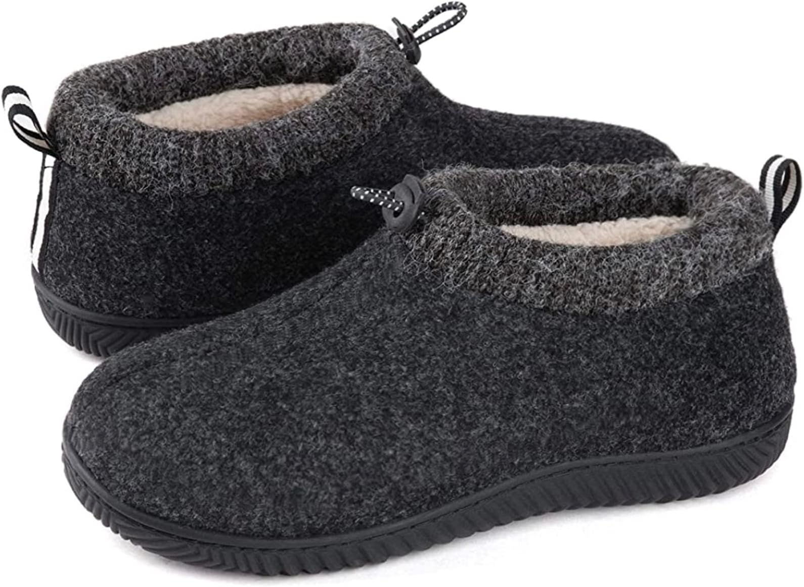 ULTRAIDEAS Women's Drawstring Collar House Slipper with Memory Foam