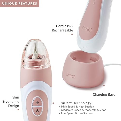 Miniatura 9 de PMD Personal Microderm Elite Pro - At-Home Microdermabrasion Machine with Kit for Face and Body - Exfoliating Crystals and Vacuum Suction for Fresh