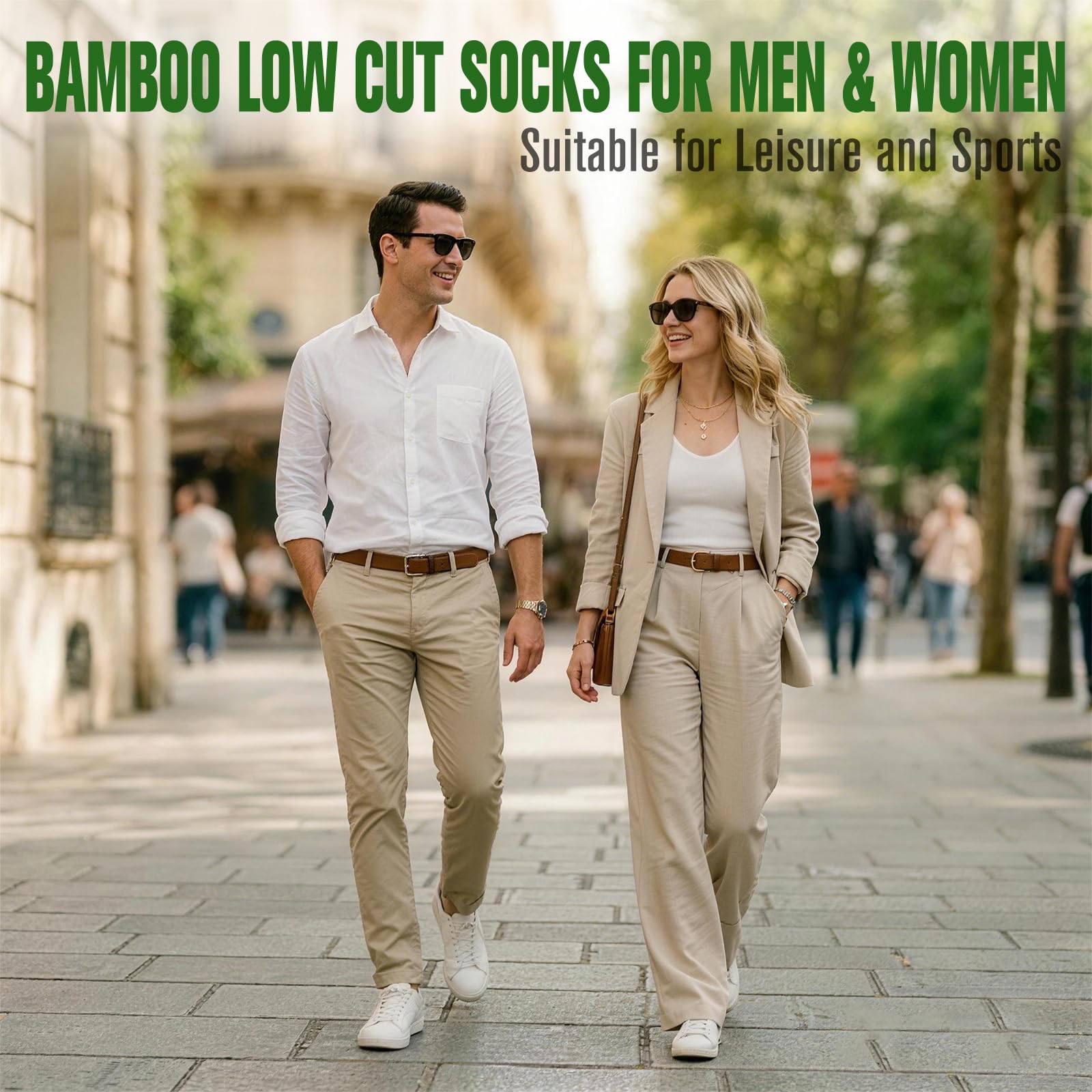 Niorasen Calcetines Invisibles Hombre y Mujer de Bambú 6 Pares, Pinkies Unisex Transpirables con Silicona Antideslizante, Calcetines Bajos para Zapatillas y Mocasines, Talla 35-50 - 3