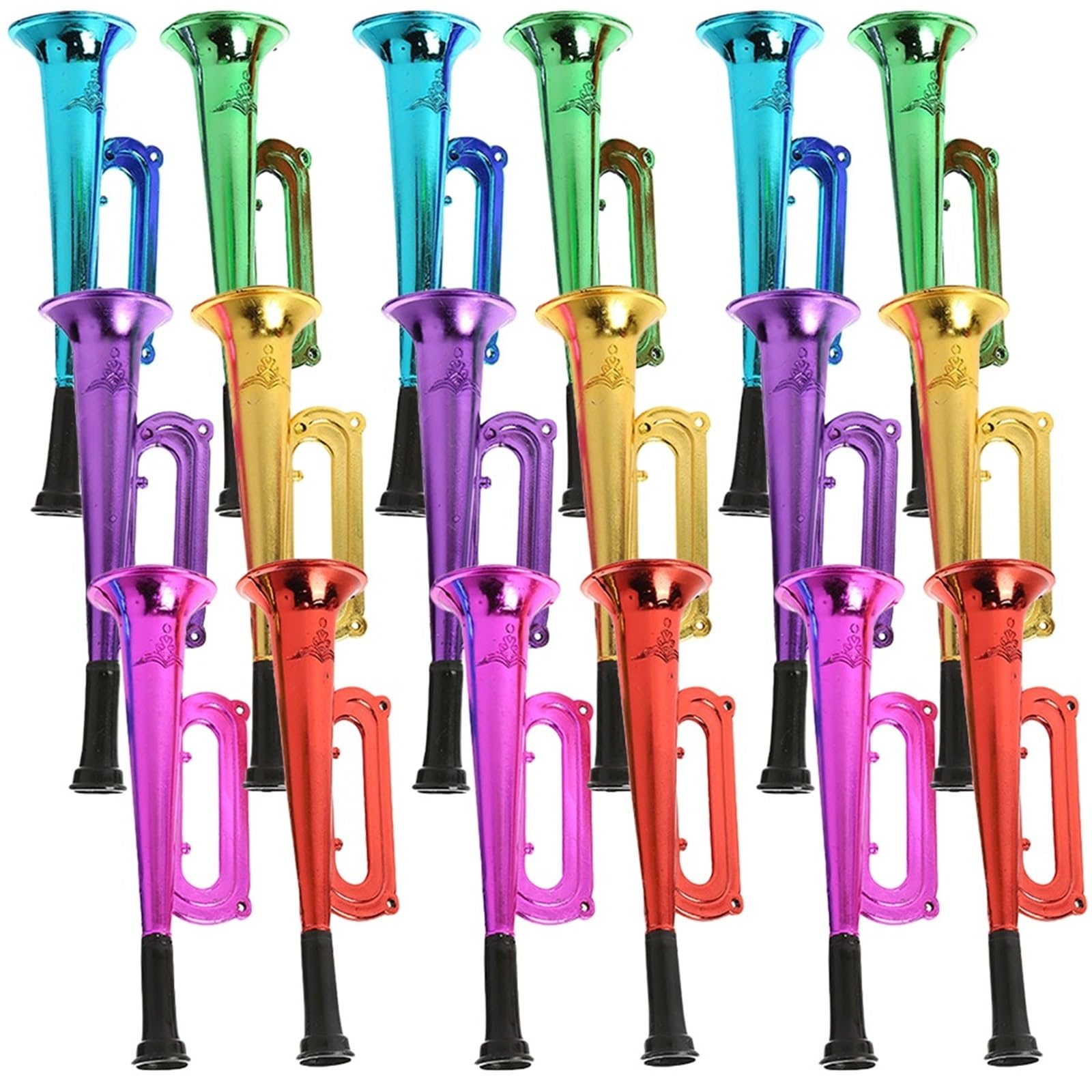 Trombe accattivanti da 6 Pezzi Strumenti Portatili for Il tifo for Gli Appassionati di Calcio e Sport Tromba a Corno Stadio per L'utilizzo in Competizioni E Sport