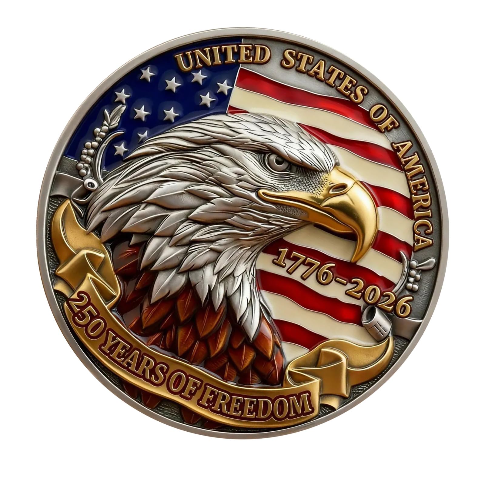 Limtula America Anniversary Collectible Coin Celebrating 250 Years of Freedoms Commemorative Medals for Valuable Collections Commemorative Medals