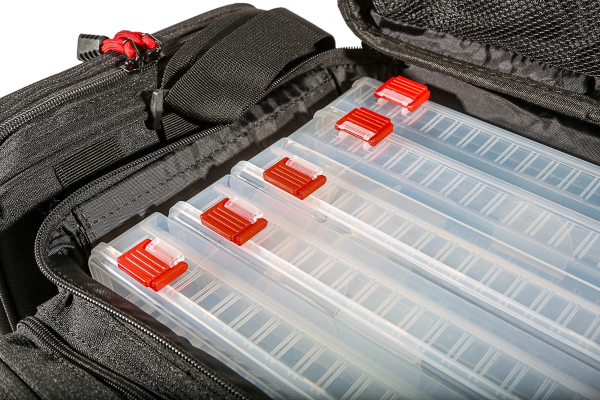 Ultimate Hardtop Tactic Lure Bag Large (Inkl. 5 Tackleboxen + Pouch!) - Angeltasche