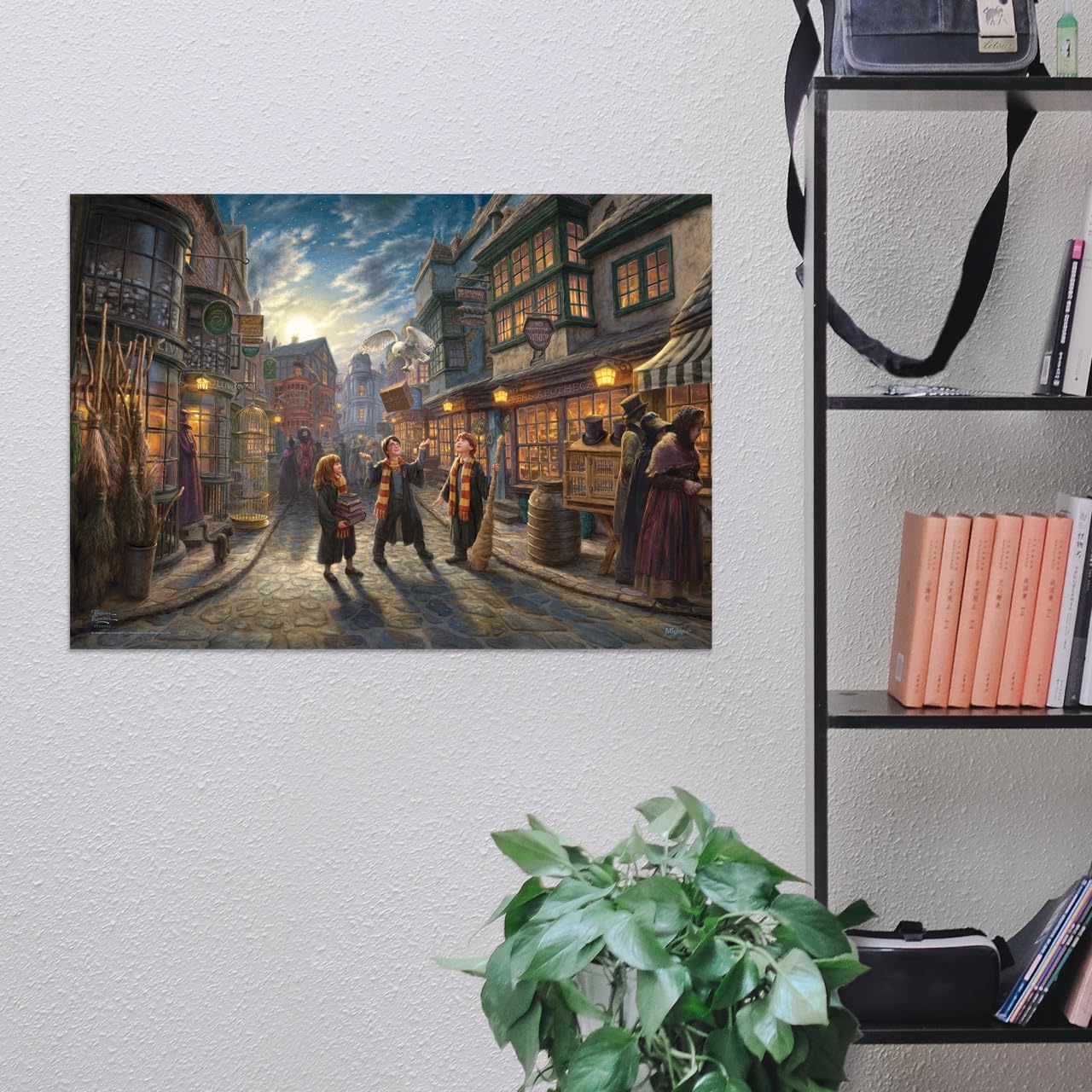 MIGHTYPRINT Harry Potter – Diagon Alley by Thomas Kinkade Studios - Durable 24” x 17 Wall Art – NOT Made of Paper – Officially Licensed Collectible MP24170961