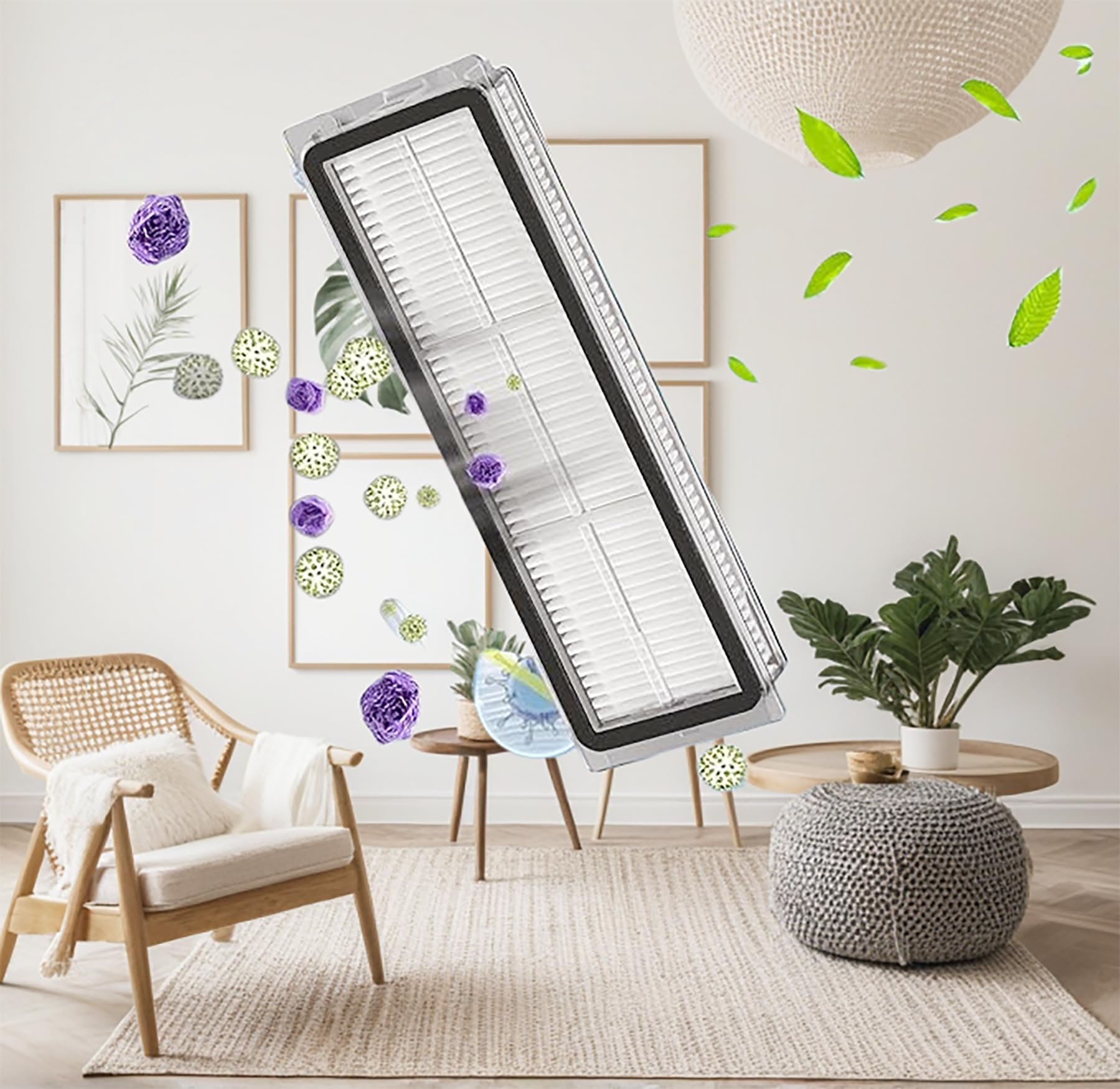 HIYOUNG Accessori per Dreame L10s Ultra,L10 Prime,L10s Pro Gen 2/3,L10s Plus, Xiaomi X20+,1 spazzola principale,6 spazzole laterali,4 filtri,6 panni per mocio,1 copertura per spazzola principale