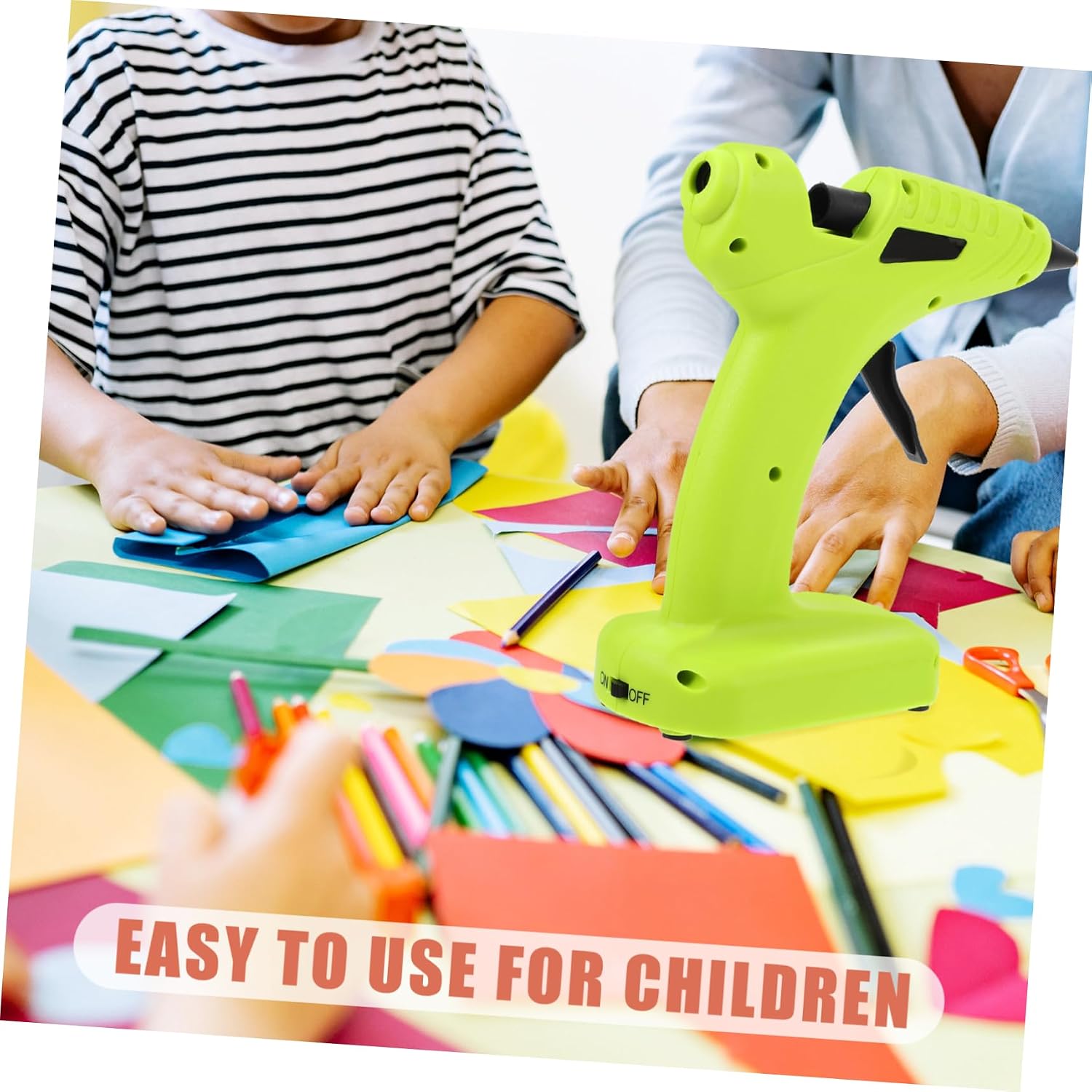 jojofuny Mini Hot Glue Gun Portable Hot Melt Glue Sprayer Tool for DIY Crafts and Projects Quick Heating Safe Design for Creative Fun No Battery Included