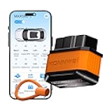 OBD2 Scanner Bluetooth 5.2, Wireless Car Scanner Diagnostic Tool for iOS & Android for Performance Test, Car Check Engine Code Reader & Scan Tool with Power ON/Off Button for Car Owners