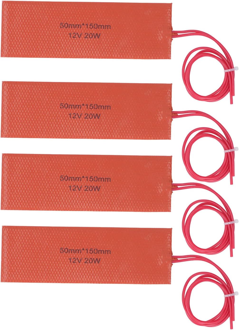 Harissess 2PCS Film Heater Plate Adhesive Pad,12V 25W PI