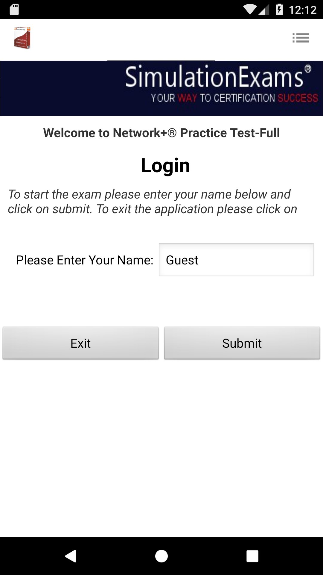 Network+ Practice for Android