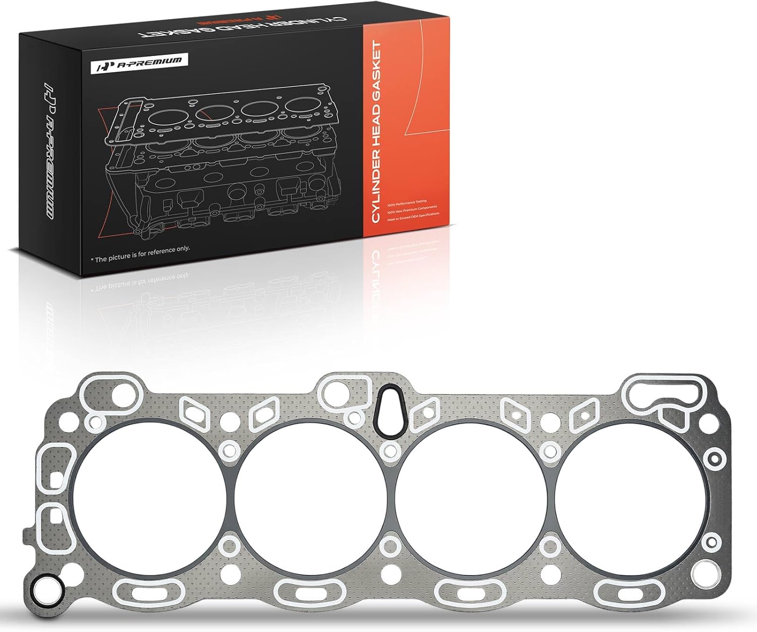 A-Premium L4 2.6L Engine Cylinder Head Gasket Compatible with Honda Passport 1994-1996 & Isuzu Amigo 1989-1994, Pickup 1988-1995, Rodeo 1991-1997, Trooper 1988-1991, Graphite