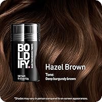Vista 83 de BOLDIFY - Fibras de pelo para el cabello fino (gris), indetectables, botella de 2 onzas; oculta completamente la pérdida de cabello en 15 segundos