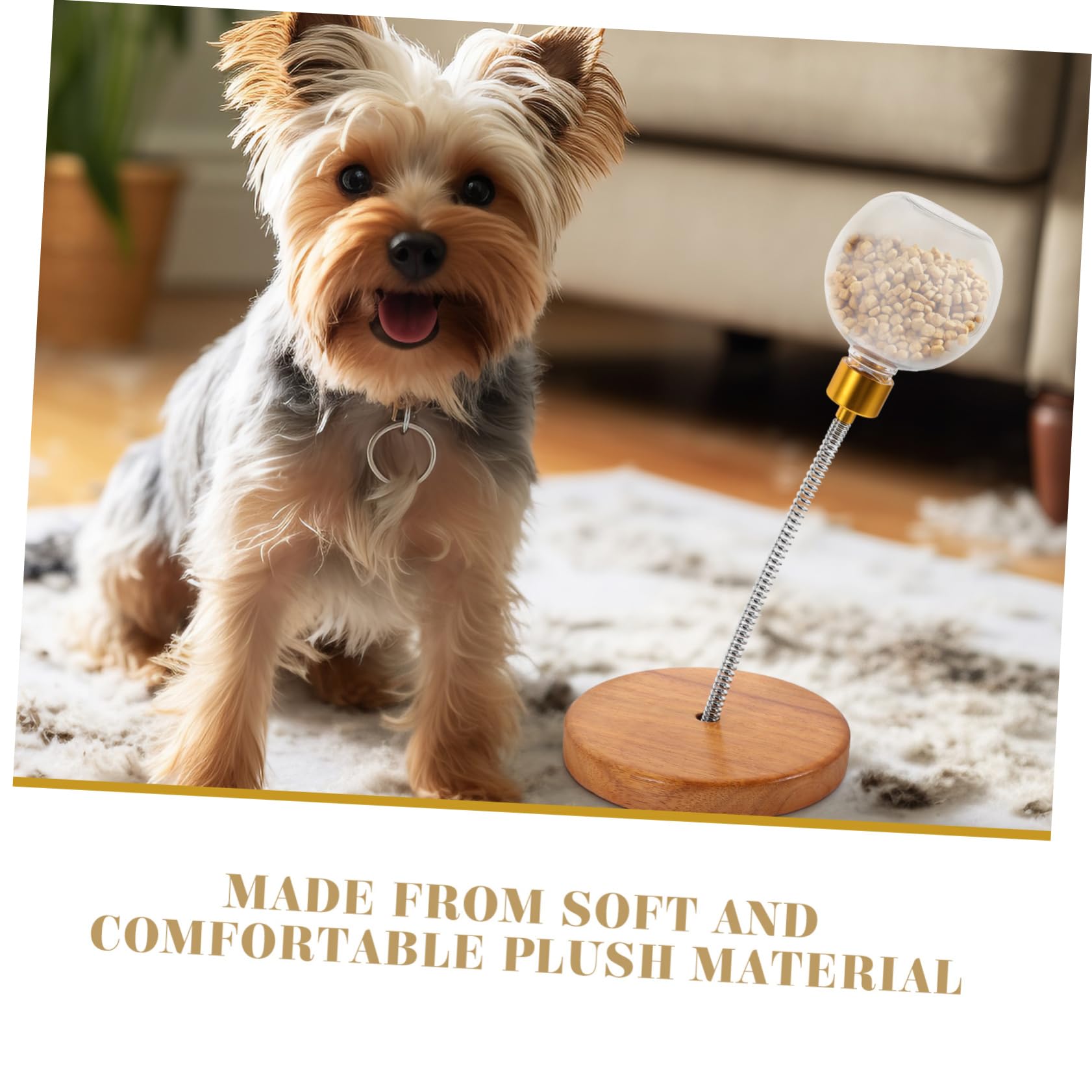 Sosoport Snackball zur Stressreduktion und Hundetraining aus Kunststoff und Edelstahl für Hunde Interaktives Leckerli Spielzeug für Kleine und Mittlere Hunde