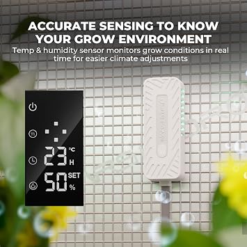 MARS HYDRO 2026 New Plant Humidifier 6L,with Adjustable Humidity,Timer Function,Ultrasonic Precise and Silent Operation,No-Leak Seal for Grow Tent,Indoor Planting,Greenhouse