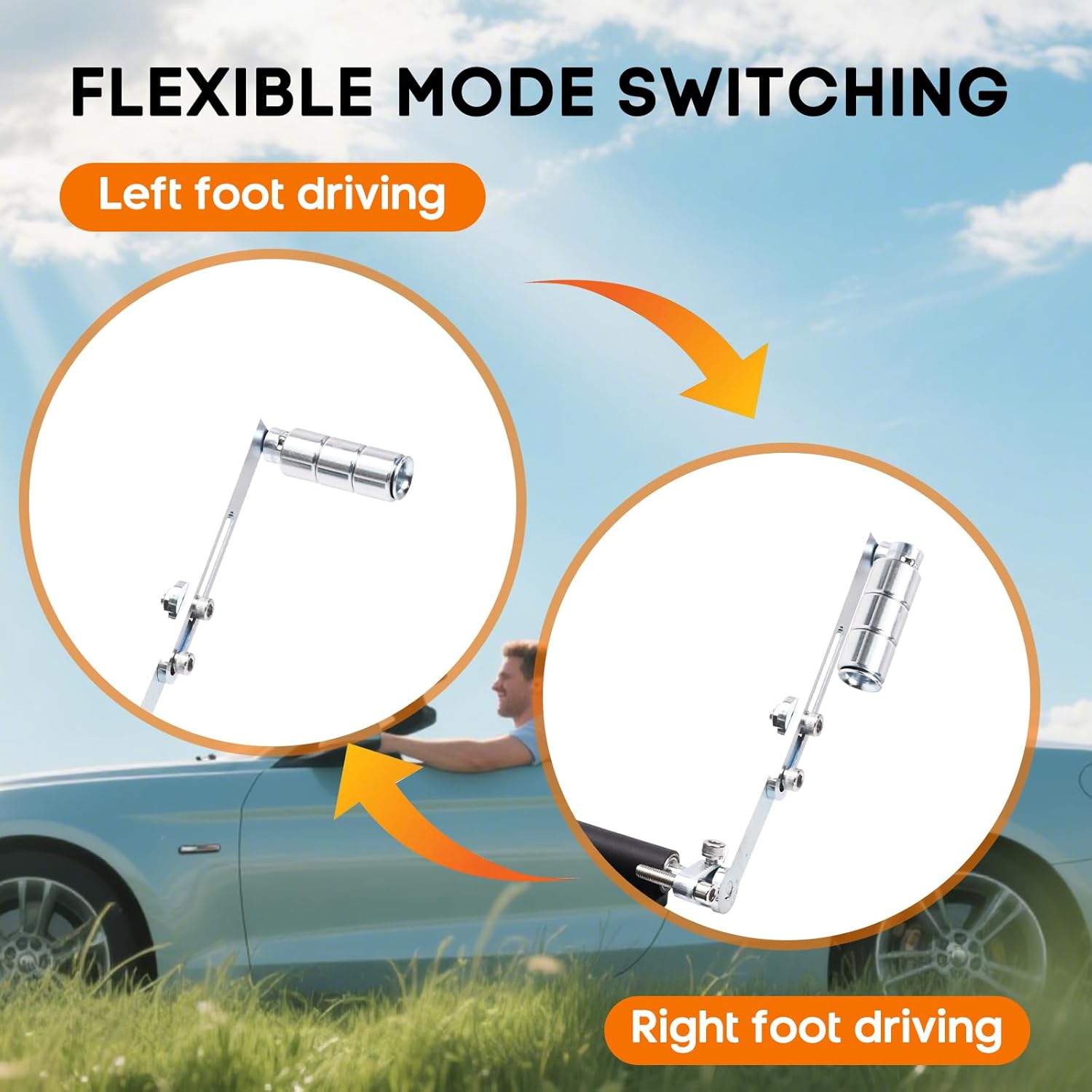 Left Foot Accelerator Pedal, Portable Driving Assist for Automatic Cars, Break Limitations and Drive Freely with Your Left Foot, Enhance Everyday Driving Ease