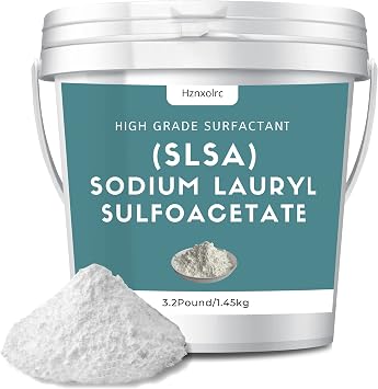 3.2LB SLSA Powder for Making Bath Bombs,Sodium Lauryl Sulfoacetate Powder | Amazing Bubbles, Gentle on Skin, Suitable for Making Bath Bombs, Bath Truffles and More