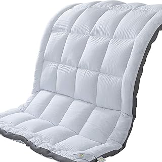Short Queen Mattress Topper - Soft RV Queen Camp Mattress Pad Protector - Plush Luxury Down Alternative Pillow Top - Extra Thick Mattress Cover with Breathable Air Mesh Sides(60"x75")
