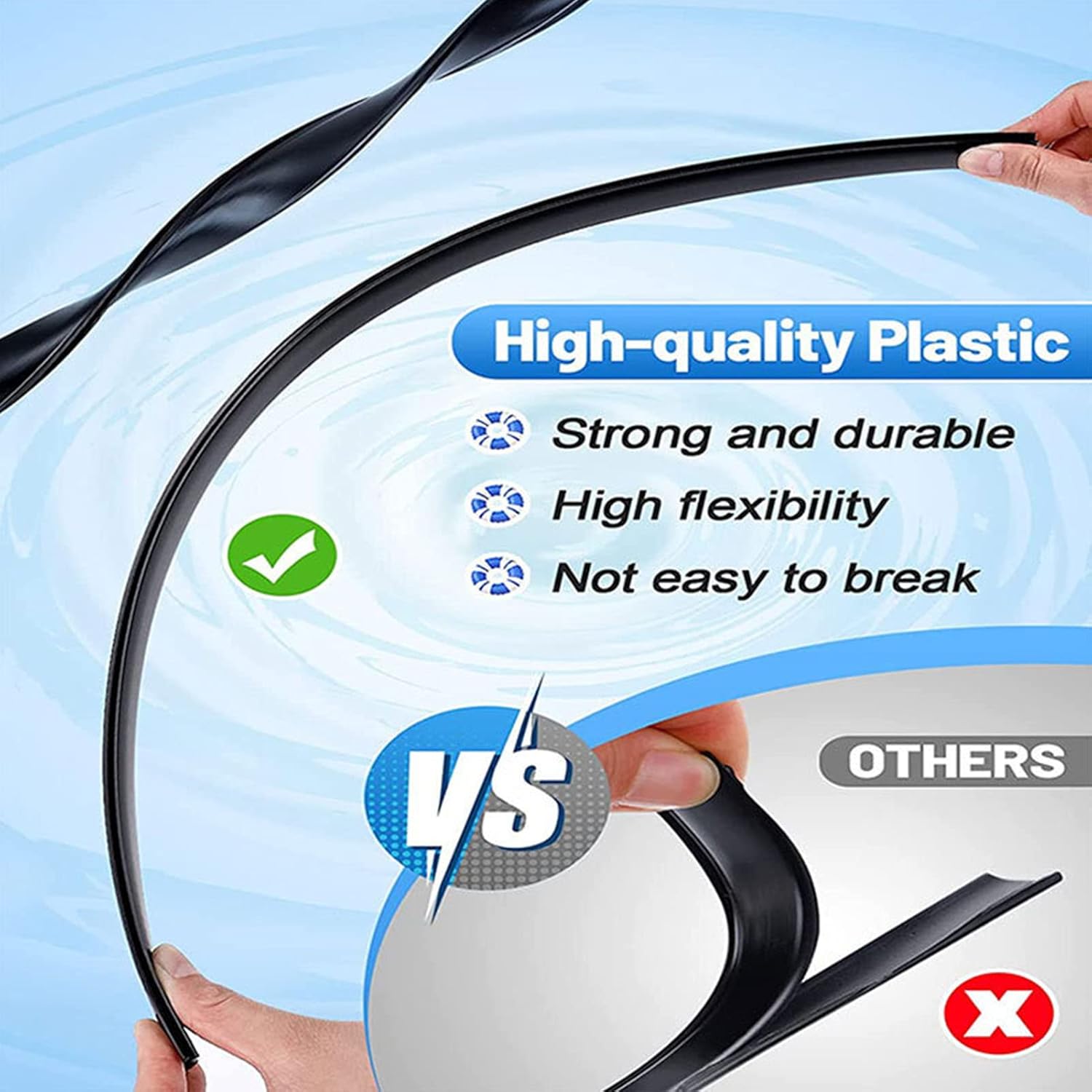 Swimming Pool Liner Clip Pool Wall Clips Pool Liner Replacement Clips Winter Pool Cover Clips for Round Oval Pool Liners Overlap Pool Liner Replacement(45PCS)