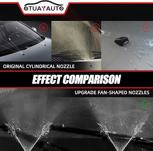 Miniatura 51 de OTUAYAUTO Boquillas para limpiaparabrisas delantero, para Dodge Durango 11-23, Dodge Grand Caravan 11-14, Jeep Grand Cherokee 11-23, Dodge Charger