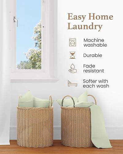 Miniatura 6 de Juego de sábanas tamaño Queen de 4 piezas, 1000 hilos, 100% algodón egipcio, sábanas de satén de lujo estilo hotel, algodón de fibra larga, 1 sábana