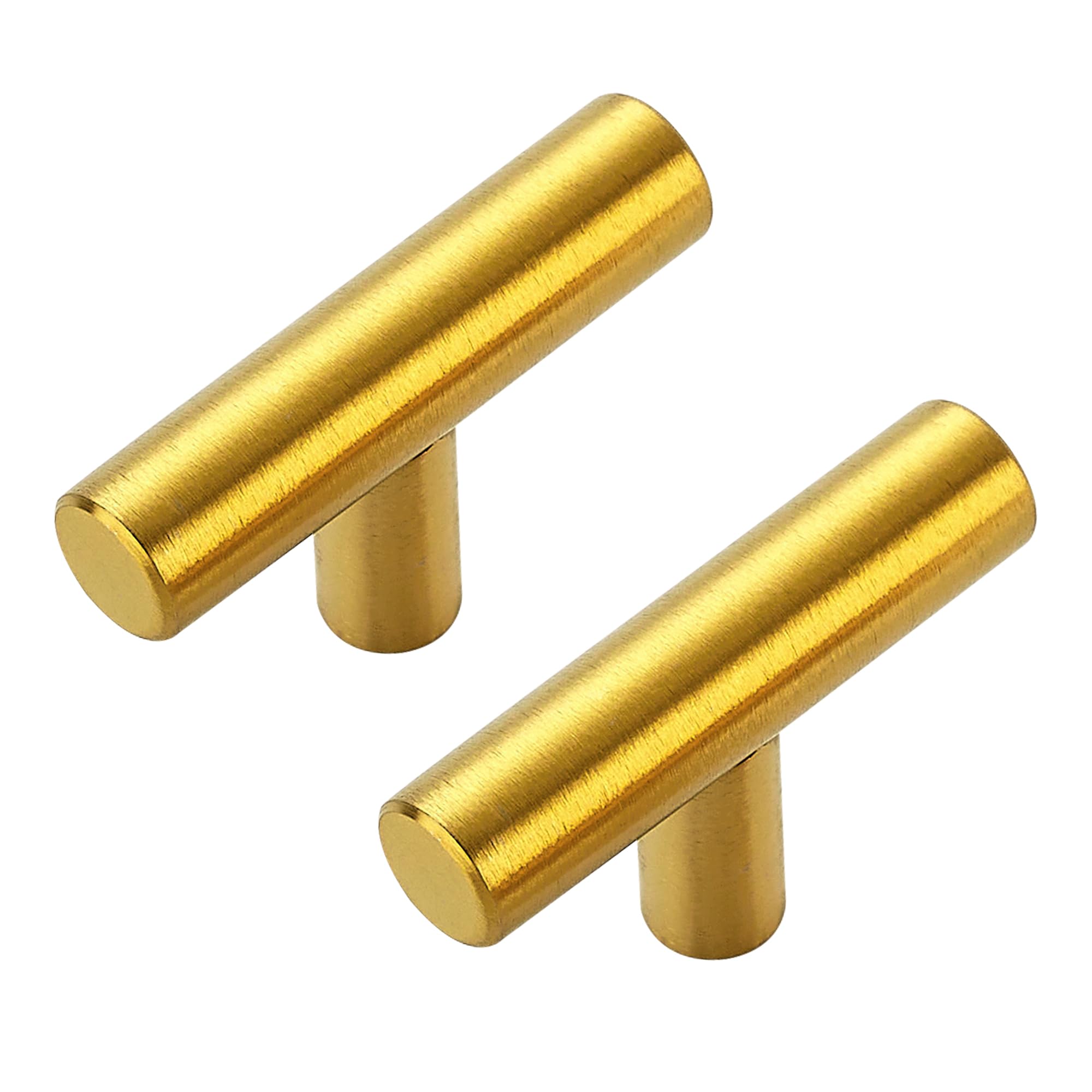 30 Pack Brushed Brass Cabinet Knobs - Kitchen Cabinet Knobs Gold Cabinet Pulls for Kitchen Cabinet Drawer Stainless Steel Dresser Knobs for Cabinet