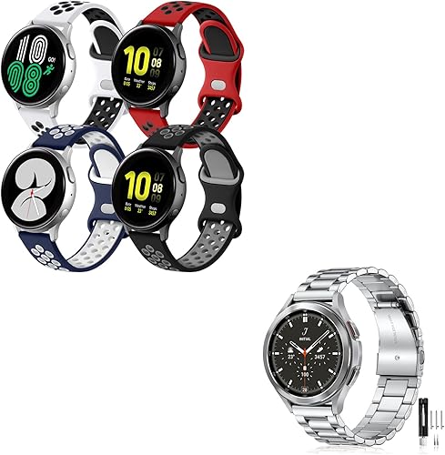 Lerobo Correa compatible con Samsung Galaxy Watch 4/Active 2 Watch de 1.575 pulgadas, 1.732 pulgadas, Watch 4 Classic Band 1.812 pulgadas, Galaxy