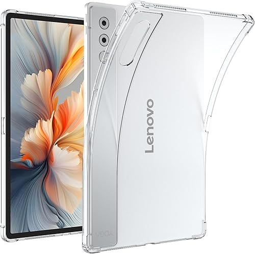 Miniatura 8 de Funda transparente para Lenovo Tab P12 12.7 pulgadas TB-370FU y Tab P12 Pro TB-371FX 2023 Release Tablet Ultra Clear Soft Flexible Case Transparente