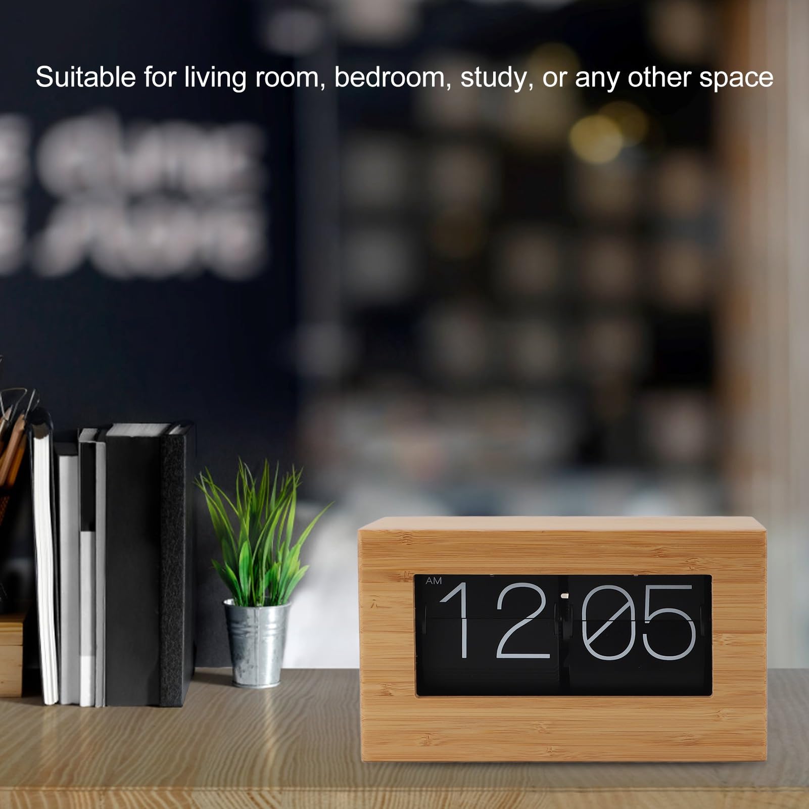 FLEXMAN Retro Digital Flip Down Clock, 8.43 X 4.92 X 2.87in Flip FLEXMAN Retro Digital Flip Down Clock, 8.43 X 4.92 X 2.87in Flip