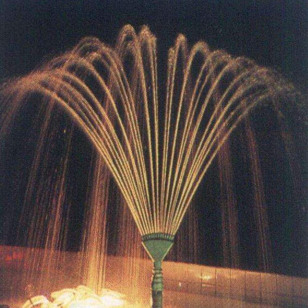 Conector de manguera, 1 pieza, 1 pulgada, latón, ajustable, boquilla de fuente de dispersión de cola de fénix con válvula separada, aspersor ornamental for jardín y paisaje