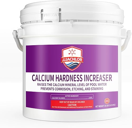 Pool Calcium Hardness Increaser – 10 LBS Bucket, Fast-Dissolving Calcium Chloride for Swimming Pools