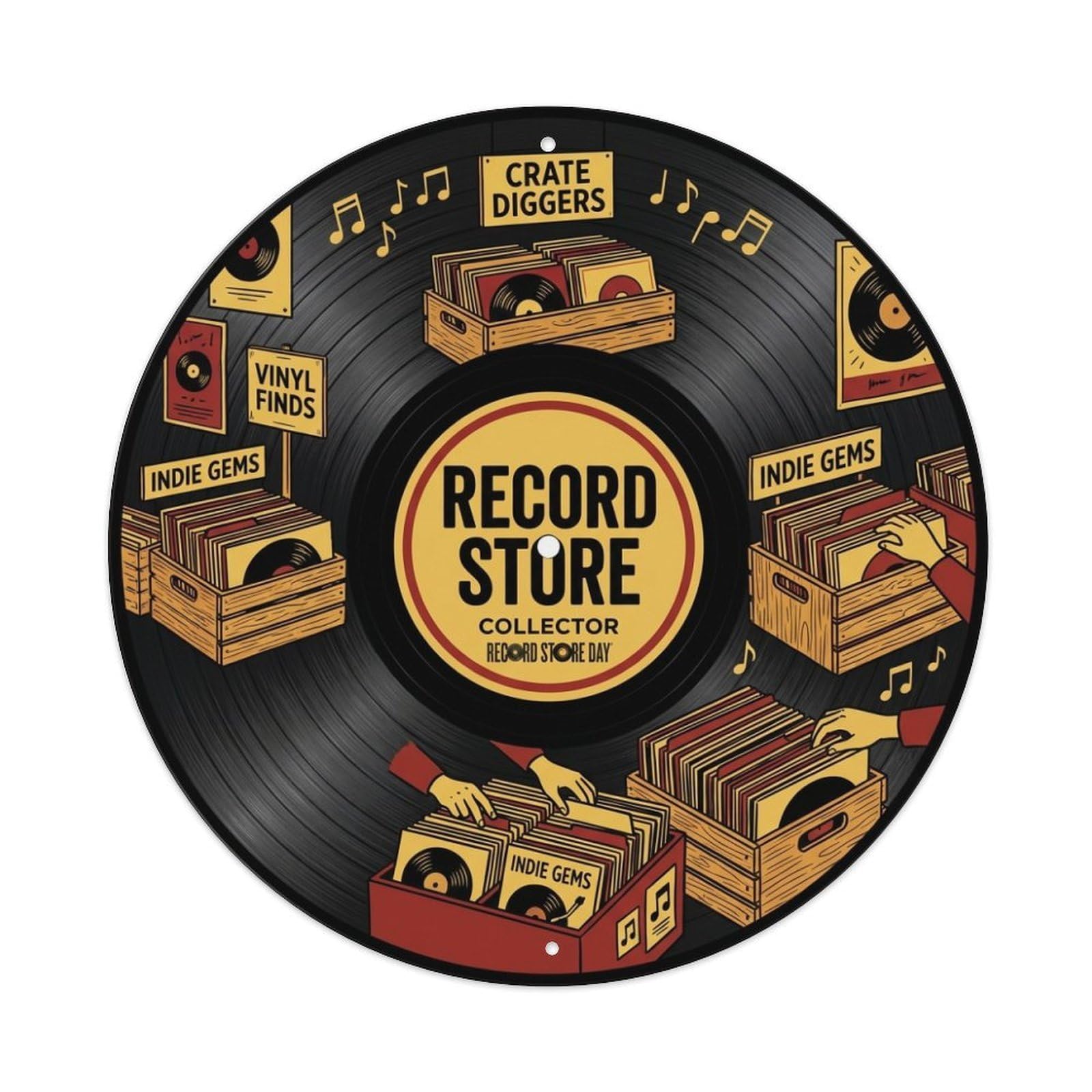 Record Store Indie Vinyl Records Music Cover Metal Tin Sign
