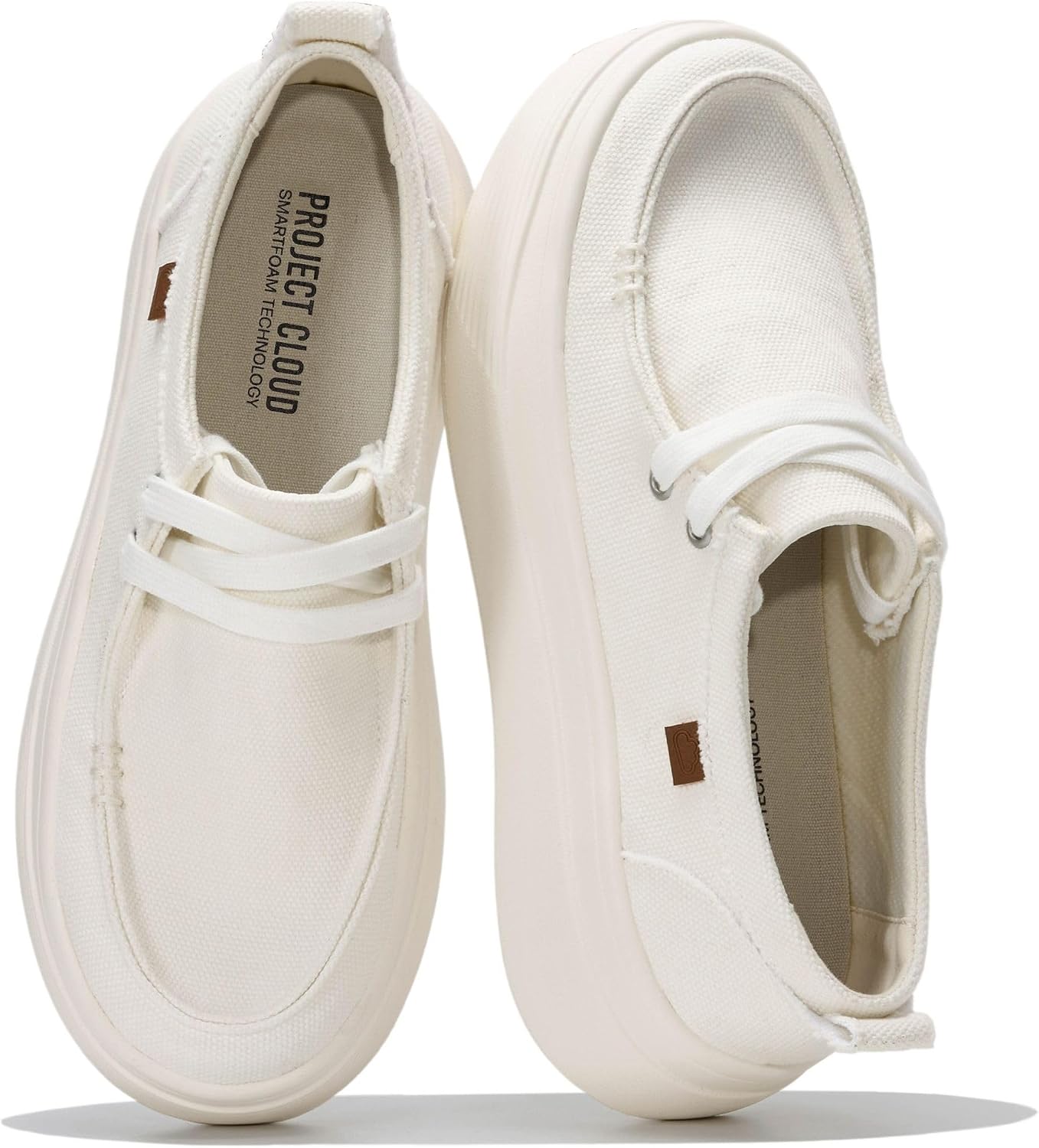 Project Cloud Canvas Platform Loafers for Women Boat Shoes for Women (Dana)