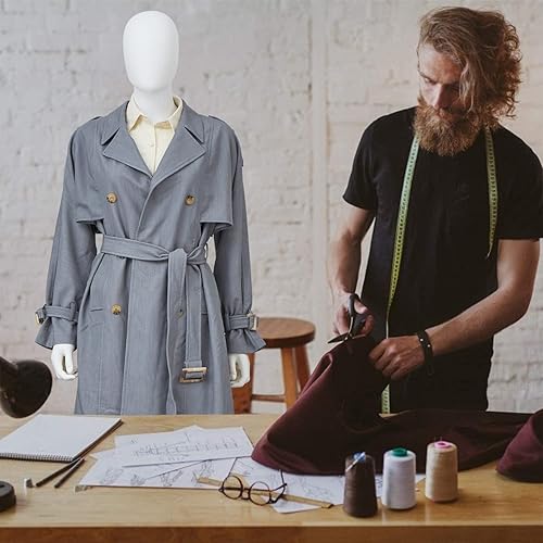 Miniatura 6 de Maniquí femenino de 70 pulgadas de cuerpo completo  Cuerpo de maniquí en forma de vestido de torso ajustable, cuerpo completo desmontable con cabeza