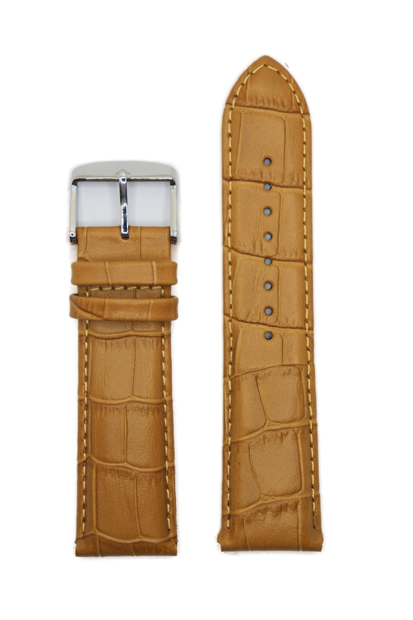 Exor HALF PADDED TOSCANA CA TAN color with botip finish 24 mm Genuine Leather Watch Strap (B09R3PN2P7) Amazon Price History, Amazon Price Tracker