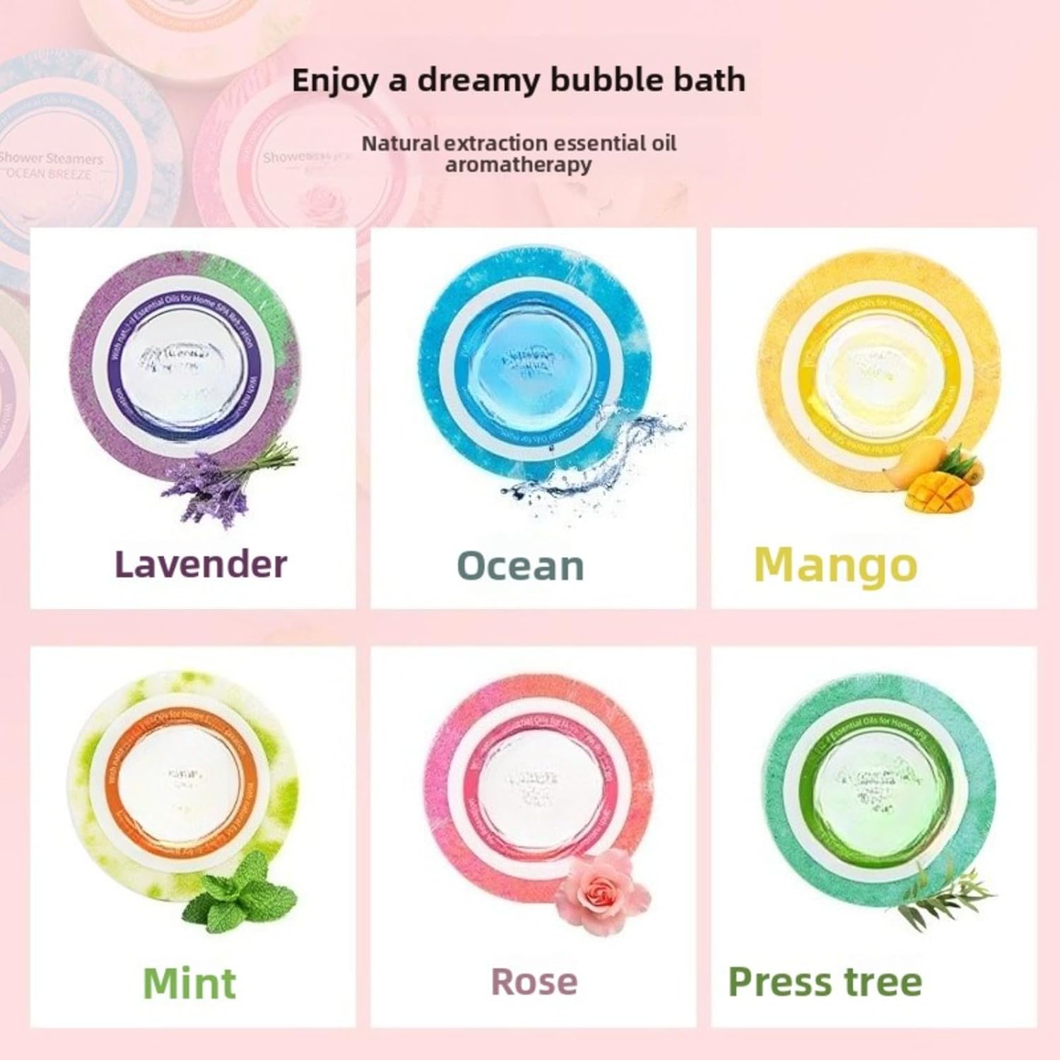 Shower Steamers - 10 Pack Premium Scented Tablets, Long Lasting Fragrance for Home Spa Daily Enjoyment (Lavender)