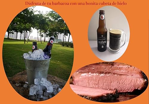 Miniatura 5 de Firsgrill - Prensas de parrilla de hierro fundido con mango de madera (redondeadas y rectangulares con fondo plano)