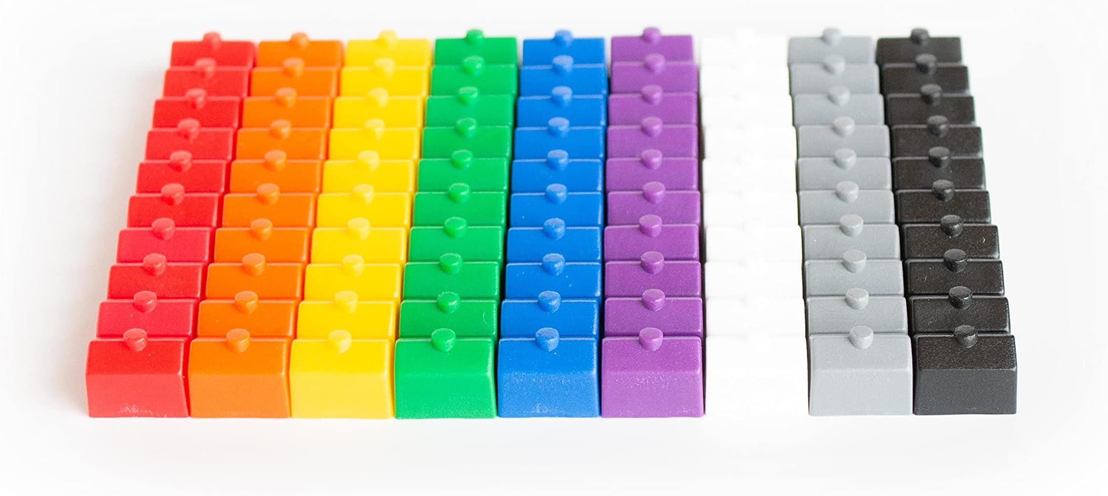 Plastic Houses: Black, Grey, White, Red, Orange, Yellow, Green, Blue, and Purple Color Board Game Replacement House (Colored Miniature Town & City Buildings, Board Game Playing Pieces) | 90 Pieces
