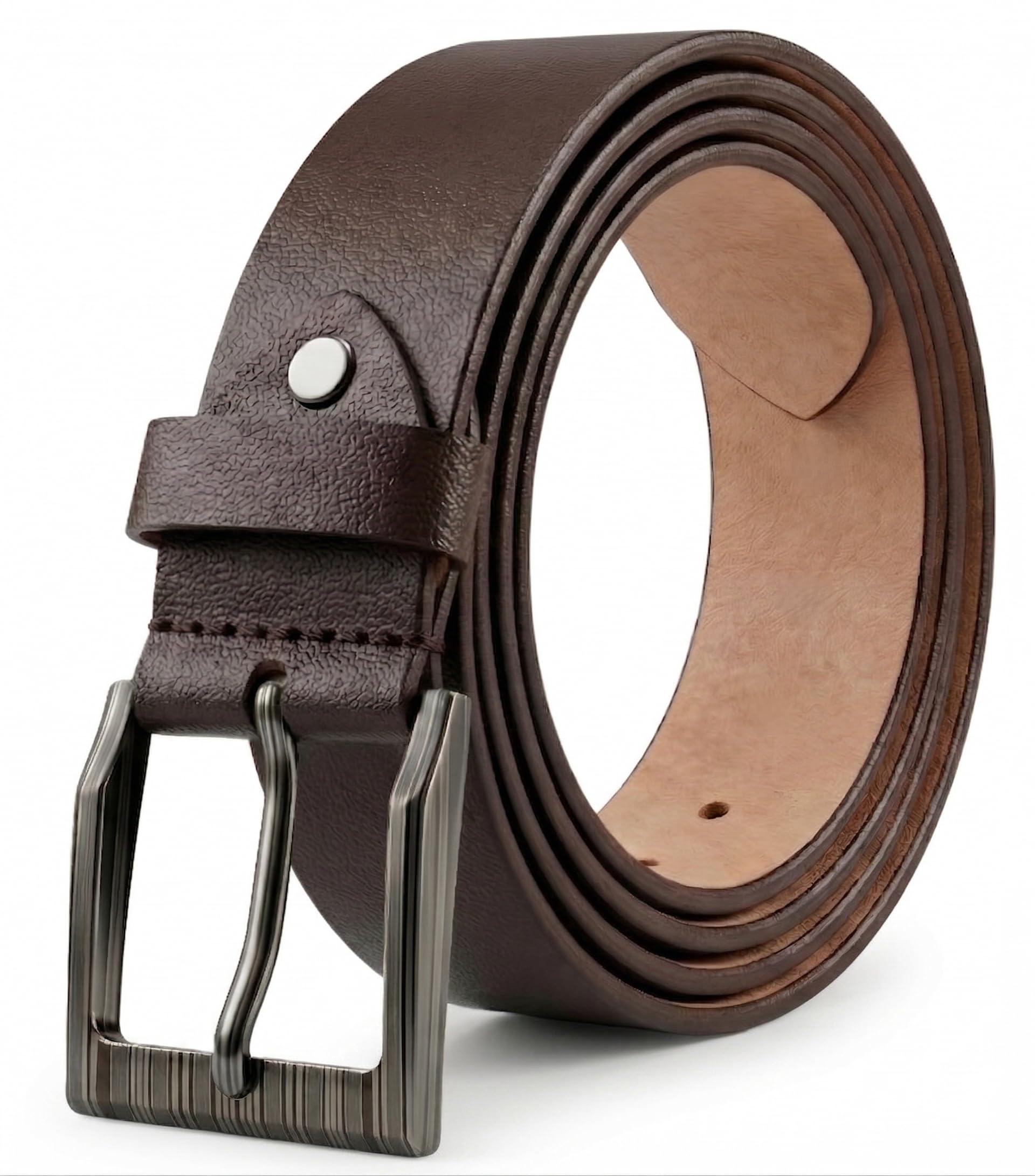 Genuine Leather Belt for Men | Premium Formal & Casual Belt | Adjustable Waist | Stylish Durable Buckle | Office, Party & Daily Wear Belt for Men-image-38