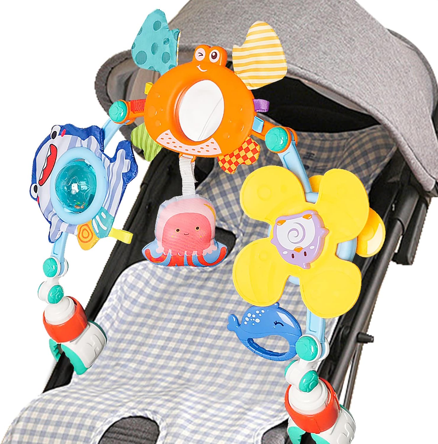 Baby Spielzeug, Kinderwagen Spielzeug für Spielbogen Baby Motorikspielzeug, Babies Spielebogen