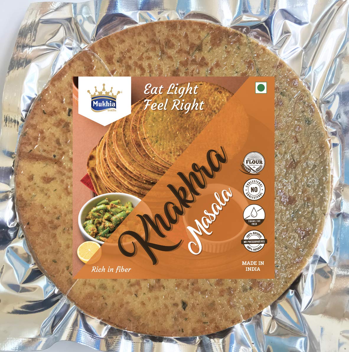 Mukhia Tasty Khakra Flavour Khakhra Healthy Snacks Crunchy- 200 GMS Each (Masala, Pack of 2) with Container (B07YDYQMHN) Amazon Price History, Amazon Price Tracker