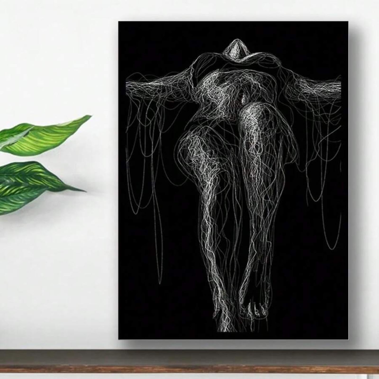 Art mural féminin moderne grand format déco salon chic 60x90 - 8