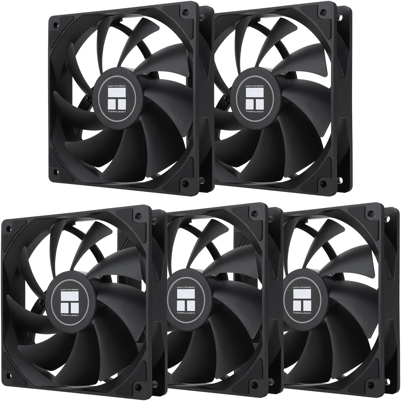 120mm PWM Control CPU Fan, 1550RPM, 66.17CFM Airflow, Desktop & Server Compatible