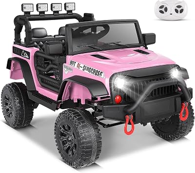 Hikole 24V Ride on Car for Kids 3-5 to Drive,Battery Operated Vehicles,Pink