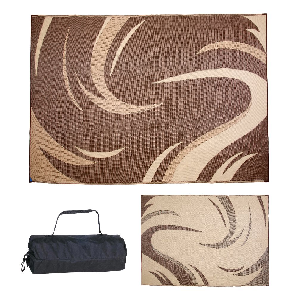 Ming's Mark Inc. SD8117 Mat Graphic Swish 8 X 11, Brown/Tan