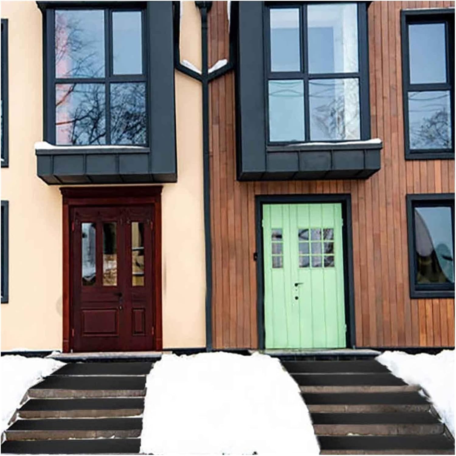 Snow Melting Mats Ice Snow Melting Mats, PVC Heated Outdoor Walkway Mat, Home Snow