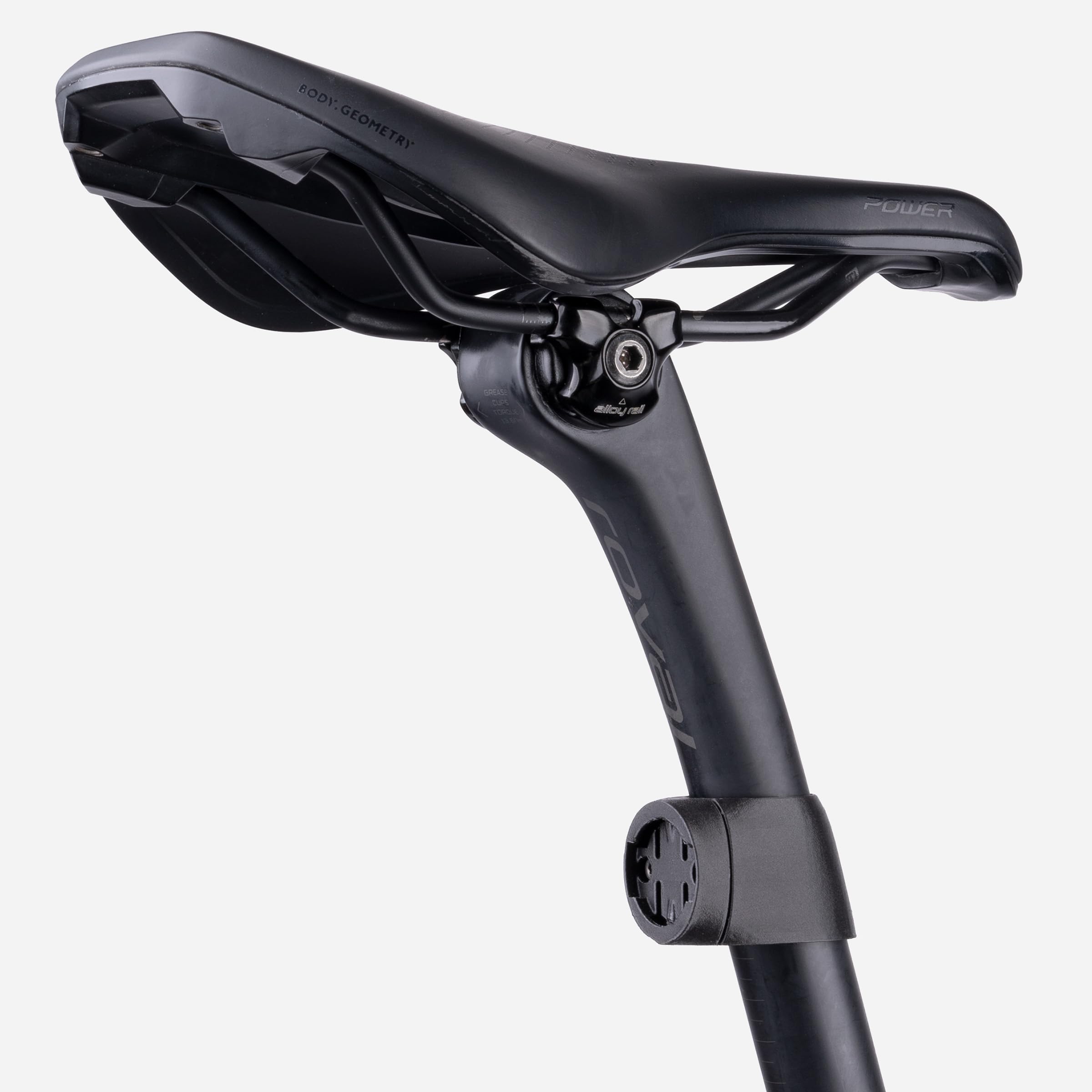 beSmart.bike – Support pour Tige de Selle – pour Traceur GPS – Accessoires Vélo – VTT – Tige de Selle Garmin Varia 515, Compatible avec Runde Sattelstütze 27.2mm, Fixation par Pince