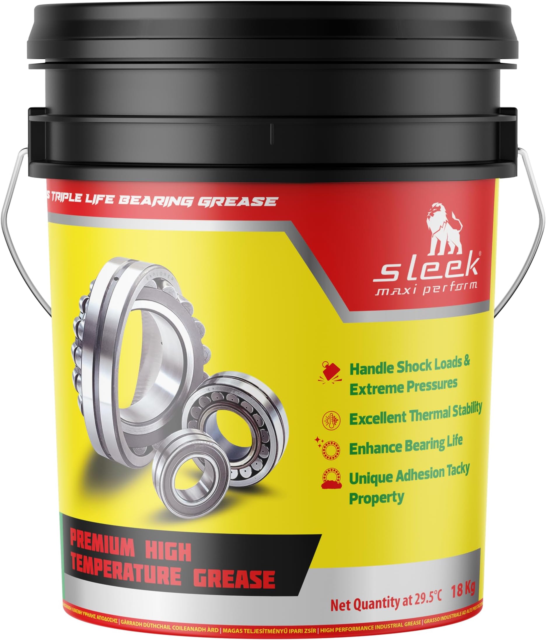 Sleek Lithex EPL2 Ball Bearing Black Grease With Maxi Perform Boosters For Mining/Crusher Application
