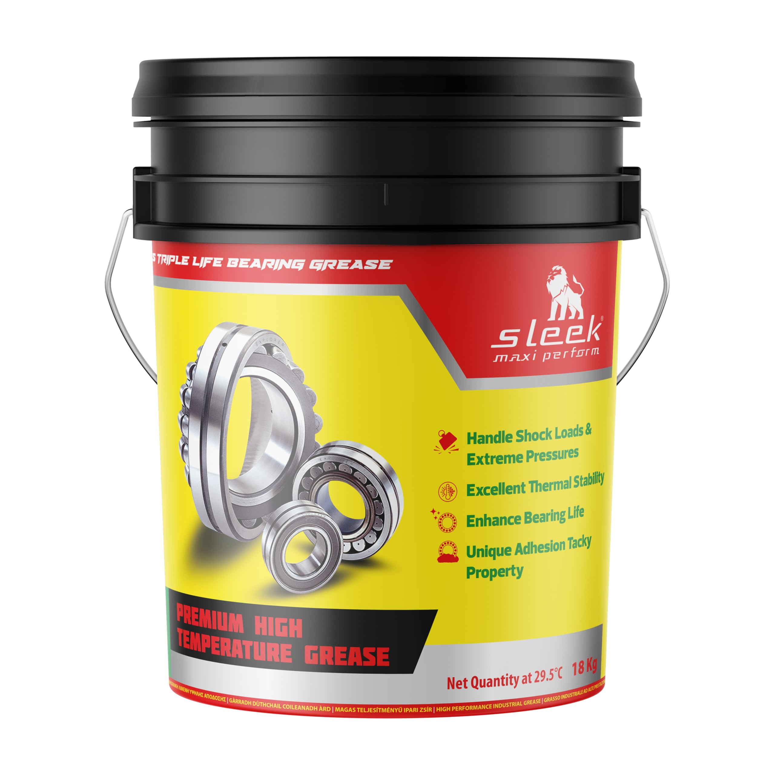 Sleek Lithex EPL2 Ball Bearing Black Grease With Maxi Perform Boosters For Mining/Crusher Application