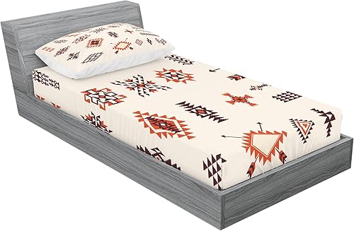 Miniatura 179 de Ambesonne - Juego de sábanas bajeras y fundas de almohada, diseño clásico botánico, plantas de jardín vintage, juego de 3 piezas con estampado